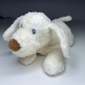 Baby Gund My First Puppy Plush Dog 10” White Cream Beige Stuffed Lovey #43070